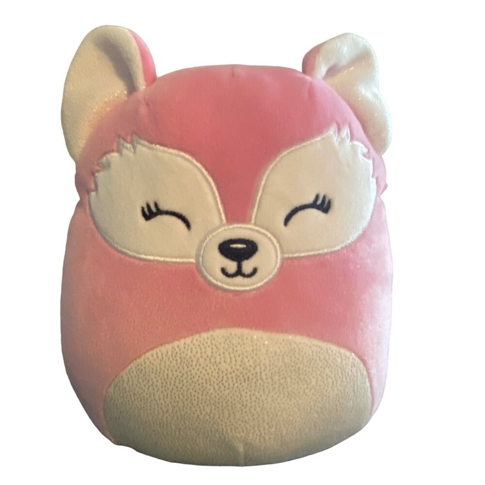 Squishmallows Kellytoy 8"‎ Rhiannon The Pink Fox Plush Stuffed Animal Toy Easter